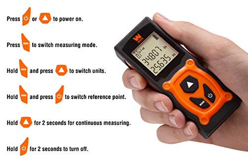 WEN 10130 Multi-Unit Compact Digital 130-Foot Laser Distance - Image 5
