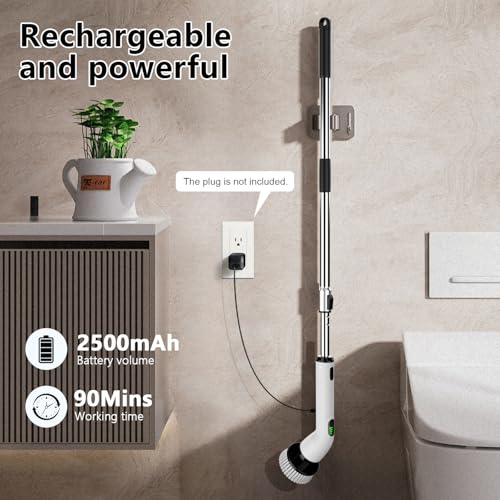 Electric Spin Scrubber, Full-Body IPX7 Waterproof Bathroom - Image 8