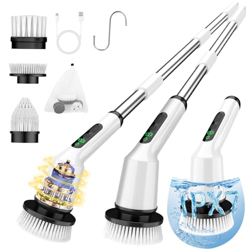 Electric Spin Scrubber for Bathroom, Shower Scrubber - Image 2
