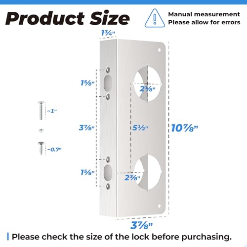 U 10539 Stainless Steel Lock and Door Reinforcement Plate - 1 - Image 3