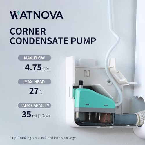 WATNOVA HVAC Corner Condensate Pump, One-Piece Pump & Reservoir - Image 3