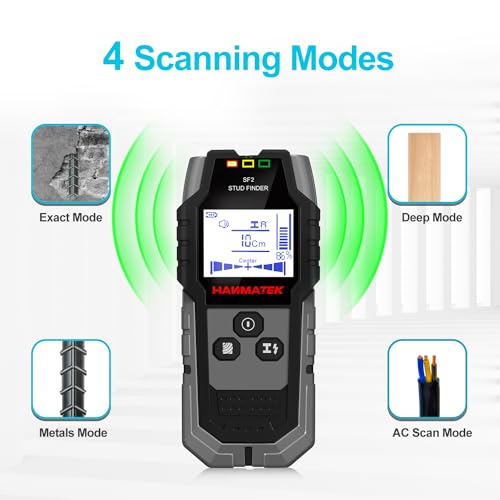 HANMATEK Stud Finder Wall Scanner - 5 in 1 Electronic Wall - Image 5