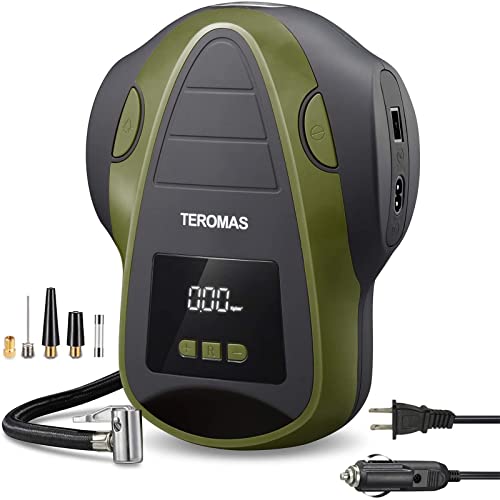Tire Inflator Portable Air Compressor, Air Pump DC/AC - Image 2