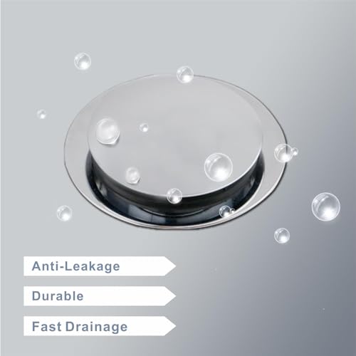 Tub Drain Stopper, Universal Pop Up Bathtub Drain Stopper, Chrome - Image 6
