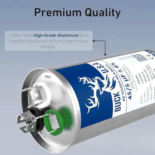 Buck 45+5uF 45/5 MFD ±6% CBB65B Dual Run Round Start | Pet Essentials - Image 5