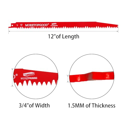 12 Inch Wood Pruning Reciprocating Saw Blades for Trees, 10pcs - Image 3