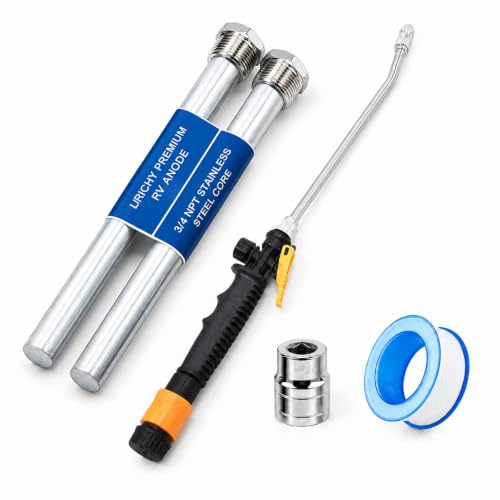 5 Pcs Upgrade RV Water Heater Anode Rod, Flush Wand Maintenance - Image 2