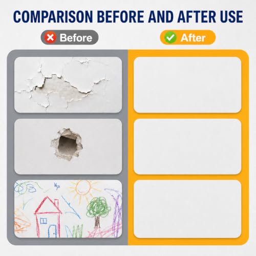 Drywall Repair Kit, 8.8 Oz Spackle Wall Repair Paste | Home Repair - Image 4