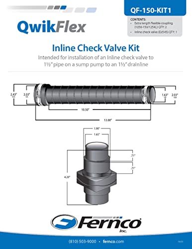 Fernco QwikFlex 24-in. In-Line Sump Pump Check Valve Installation - Image 6