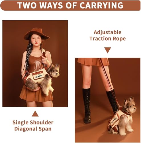 Wakytu Dog Lift Harness Dog Carrier Sling for Small Dogs & Cats,S - Image 4