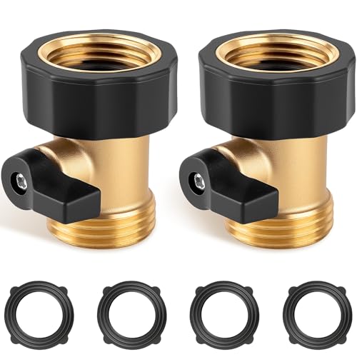Garden Hose Shut Off Valve, 2 Pack Heavy Duty 3/4 Inch Solid - Image 2