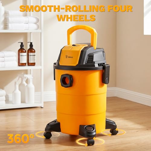 DEKOPRO Shop Vacuum Wet and Dry:4-Gallon 3 Peak HP | Travel Essentials - Image 7