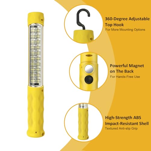 Rechargeable COB LED Work Light, Magnetic Hands-Free | Home Repair - Image 6