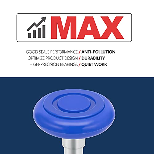 XIKE 10 Pcs 2" Nylon Garage Door Roller 4" Stem, MAX Quiet - Image 3
