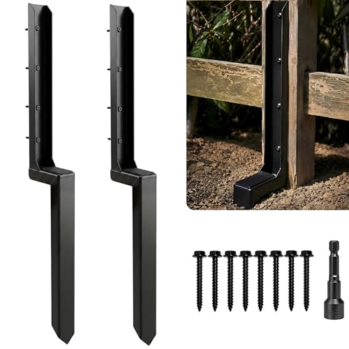 33.5" Fence Post Repair Kit, Fix Leaning or Rotted 4x4 | Home Repair - Image 2