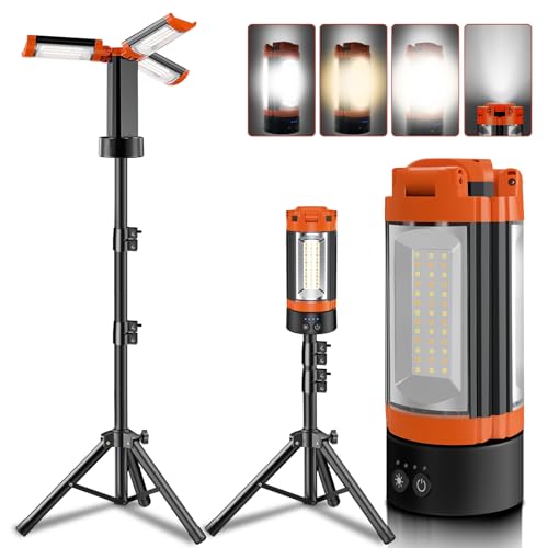 Rechargeable 12000mAh Camping Light with Adjustable Stand - Image 2