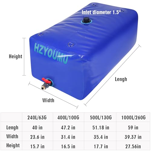 240L/63 Gal Water Storage Bladder for Outdoor Water Storage - Image 4