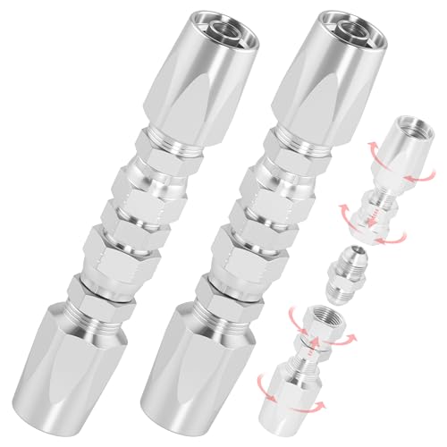 2Pcs 1/2" Hydraulic Hose Field Repair Kit - Image 2
