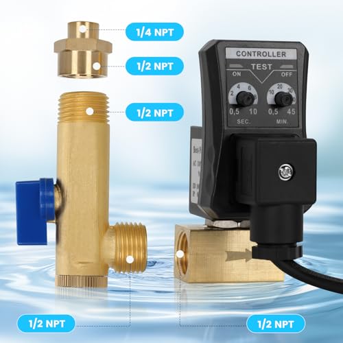 Electronic Tank Drain Kit with Timer Control for Compressed Air - Image 4