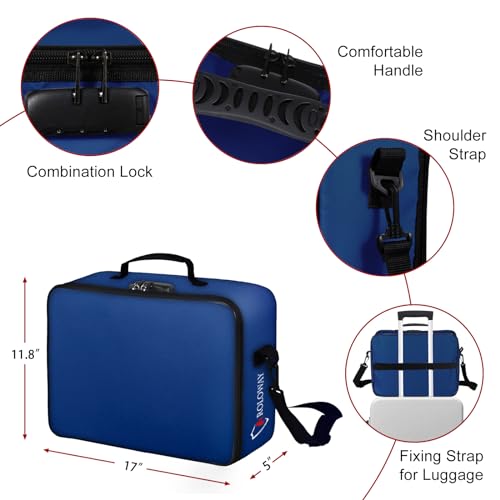 Fireproof Document Bag with Lock (17 x 11.8 x 5 inch) - Image 6