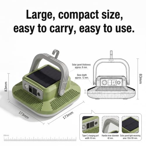 TrekTrip Rechargeable Camping Lanterns, Ultra Bright Solar - Image 8
