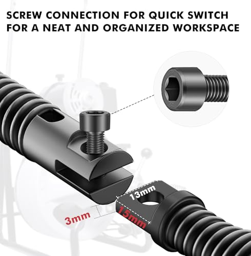 Drain Snake Drill Attachments,8-Piece Drain Cleaner - Image 5