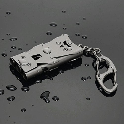 Whistle Emergency Whistles Keychain Rape Whistle Stainless Steel - Image 3