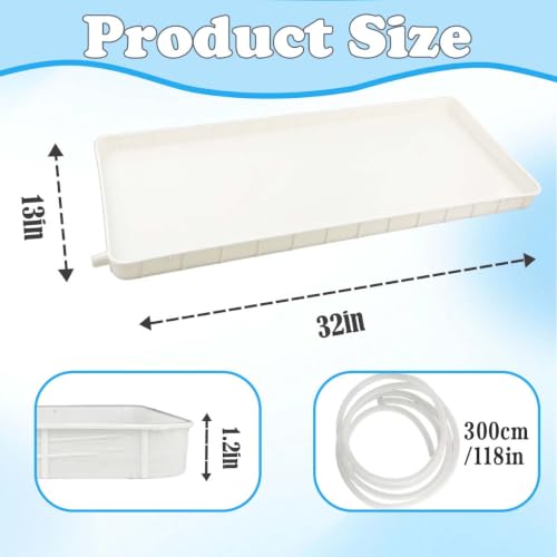 Air Conditioner Drip Tray Kit with Draining Hole and Hose - Image 3
