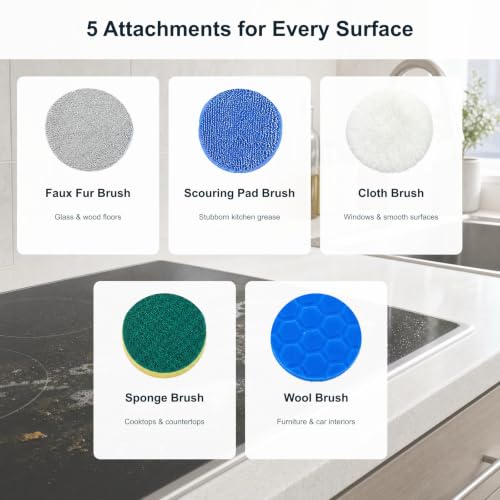Electric Spin Scrubber, Cordless Cleaning Brush Scrubber - Image 3