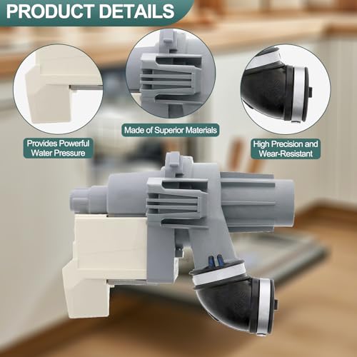 WDF520PADM7 WDF341PAPW2/1 WDP540HAMZ4 Dishwasher Circulation Pump - Image 5