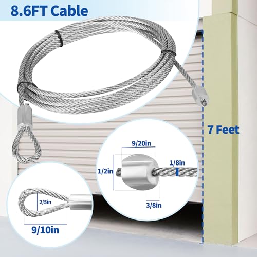 Garage Door Cables and Drums for 7 Ft Door, 8 Ft 6 Inch | Home Repair - Image 3