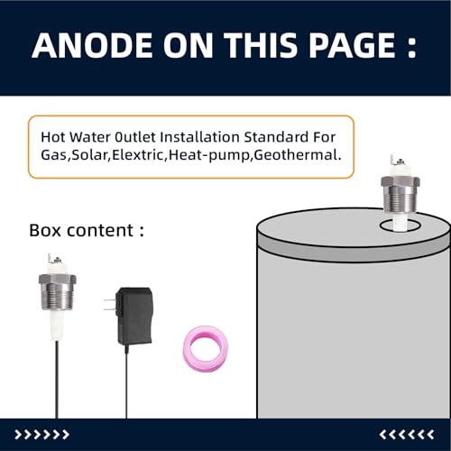 Powered Anode Rod for Water Heater, Hex-Head Titanium Electric - Image 3