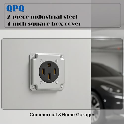2 Pack 4" Square Outlet Cover, with 2.44" Large Diameter Hole - Image 7