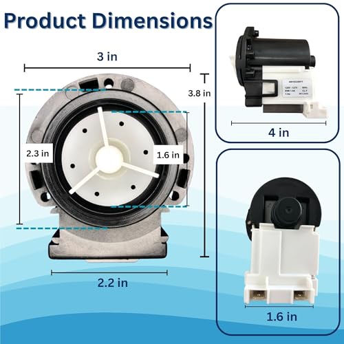 4681EA2001T OEM Washer Drain Pump Replacement for Kenmore - Image 3