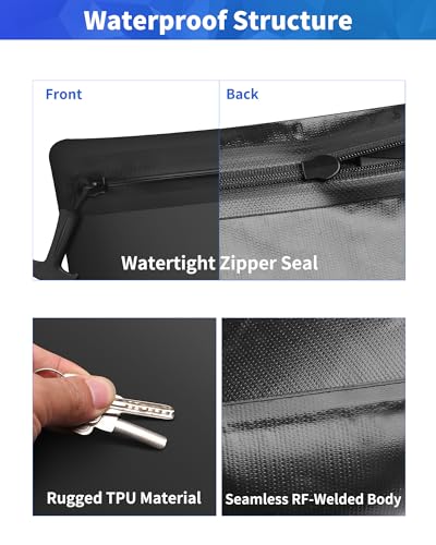 IPX8 Waterproof Document Bag: 15.3x11.8" Zipper Pouch - Image 6