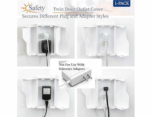 Safety Innovations Twin Door Baby Safety Outlet Cover Box - Image 4