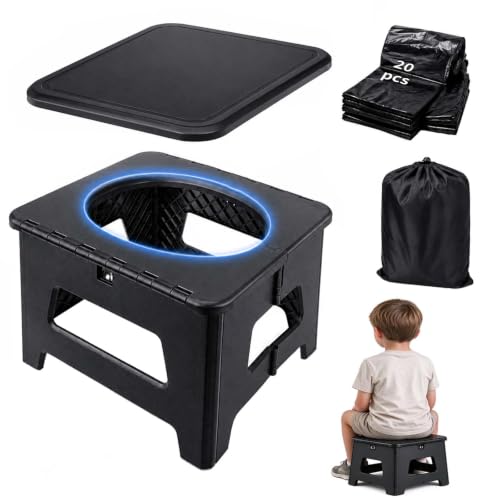 Folding Portable Toilet for Camping, Travel Potty for Teenages - Image 2