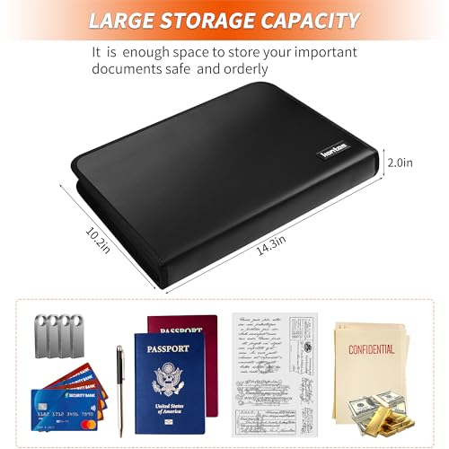 Accordion File Organizer with 13 Pockets Fireproof - Image 3