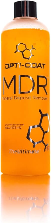 OPTI-COAT – Mineral Deposit Remover (MDR) – Advanced Cleaner to Dissolve and Remove Mineral Deposits, Water Spots, & Other Contaminates from Exterior Automotive Surfaces; Non-Abrasive (16 Fl. Oz.)