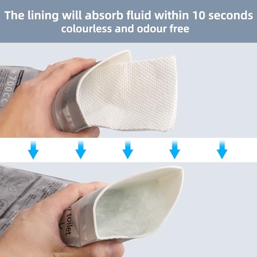 700ml Disposable Travel Toilet – No-Spill with Solidifier - Image 6