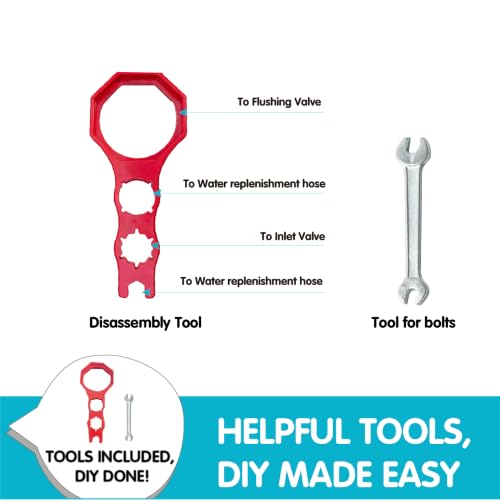 Universal 3-Inch Toilet Repair Kit, Upgraded Design Flush Valve - Image 5