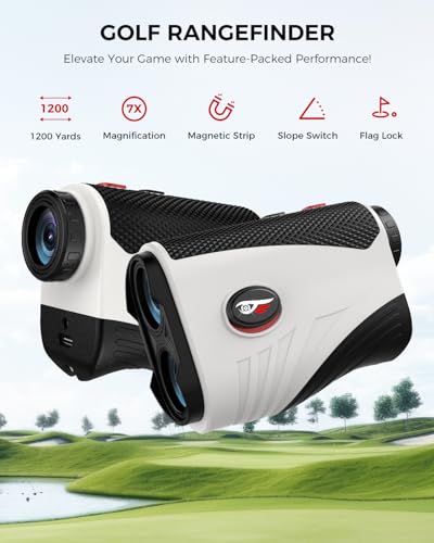 Golf Rangefinder with Slope On/Off - 1200 Yards 7X Magnification - Image 3