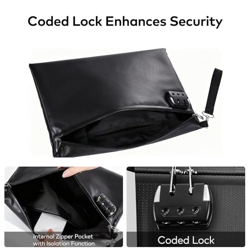 Fireproof Document Bag with Lock and Zipper | Travel Essentials - Image 6