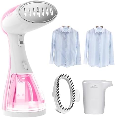 Handheld Portable Garment Steamer for Clothes - 1350W Clothes Steamer Remove Wrinkles for All Fabrics, 15S Fast Heat-Up, Make Clothes Soft & Smooth