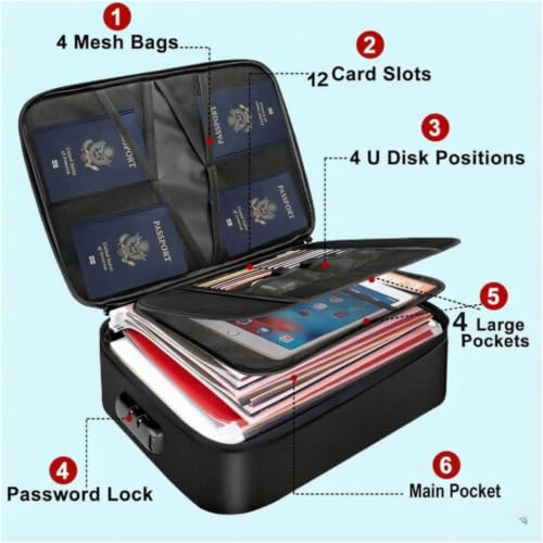 Document Safe Box with Lock, for Certificates - Image 6
