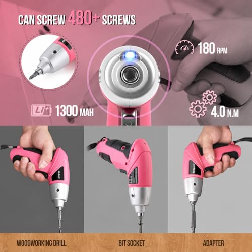 Hi-Spec Small Electric Screwdriver, Mini Drill Set - Image 6