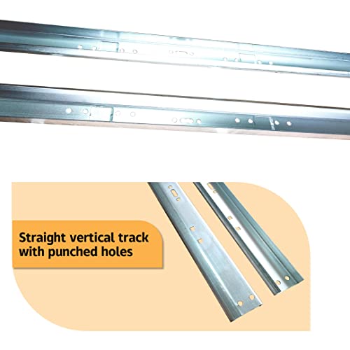 Garage Door Vertical Track Replacement, Galvanized Steel - Image 6