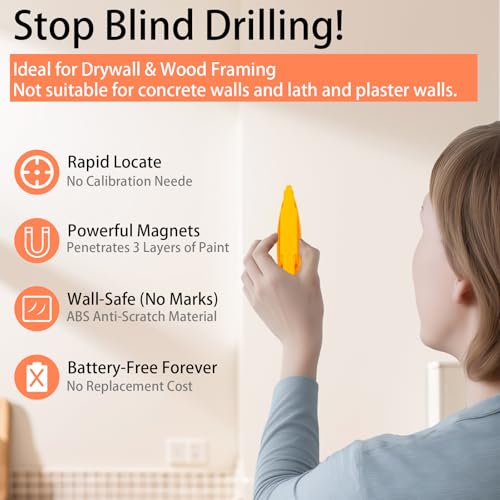 2 Pack Magnetic Stud Finder – No Battery Stud Finder Wall - Image 4