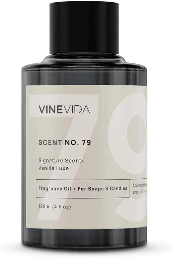VINEVIDA [4oz] Vanilla Luxe Fragrance Oil for Candle & Soap Making - Natural Candle Scents Made in USA