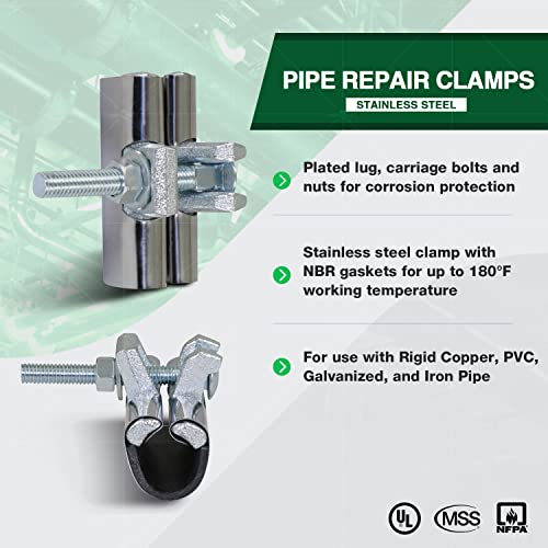 Highcraft Pipe Repair Clamp 1'', IPS Single Bolt - Image 7